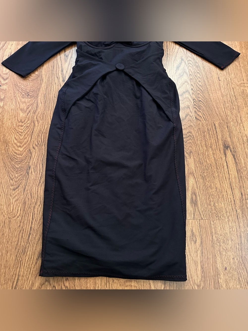 Agent Provocateur Black Structured Off-Shoulder Midi Dress size 4 fitted - Picture 5 of 14